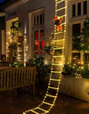 Christmas Decoration LED Ladder Light Strip Climbing Santa Claus Outdoor 8 Modes Christmas Tree For Home Window Christmas Decor