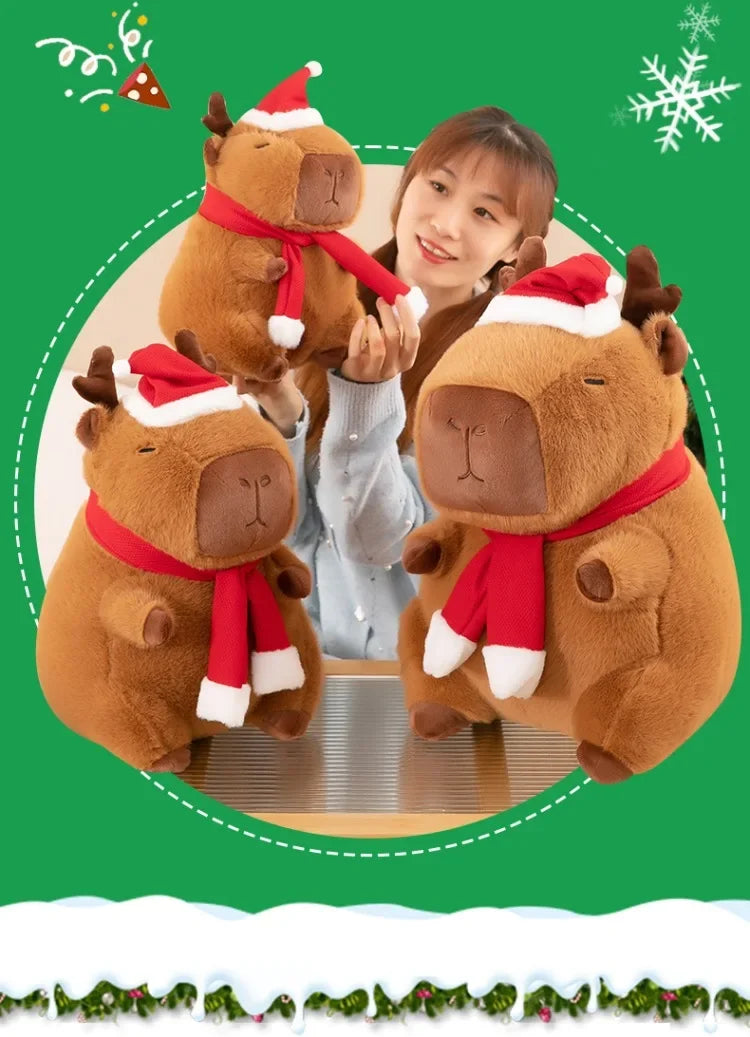New 50cm Kawaii Capybara Plush Toy Capybara Stuffed Doll Christmas Gift Kids Birthday Xmas Present Cuddly Pillow Factory