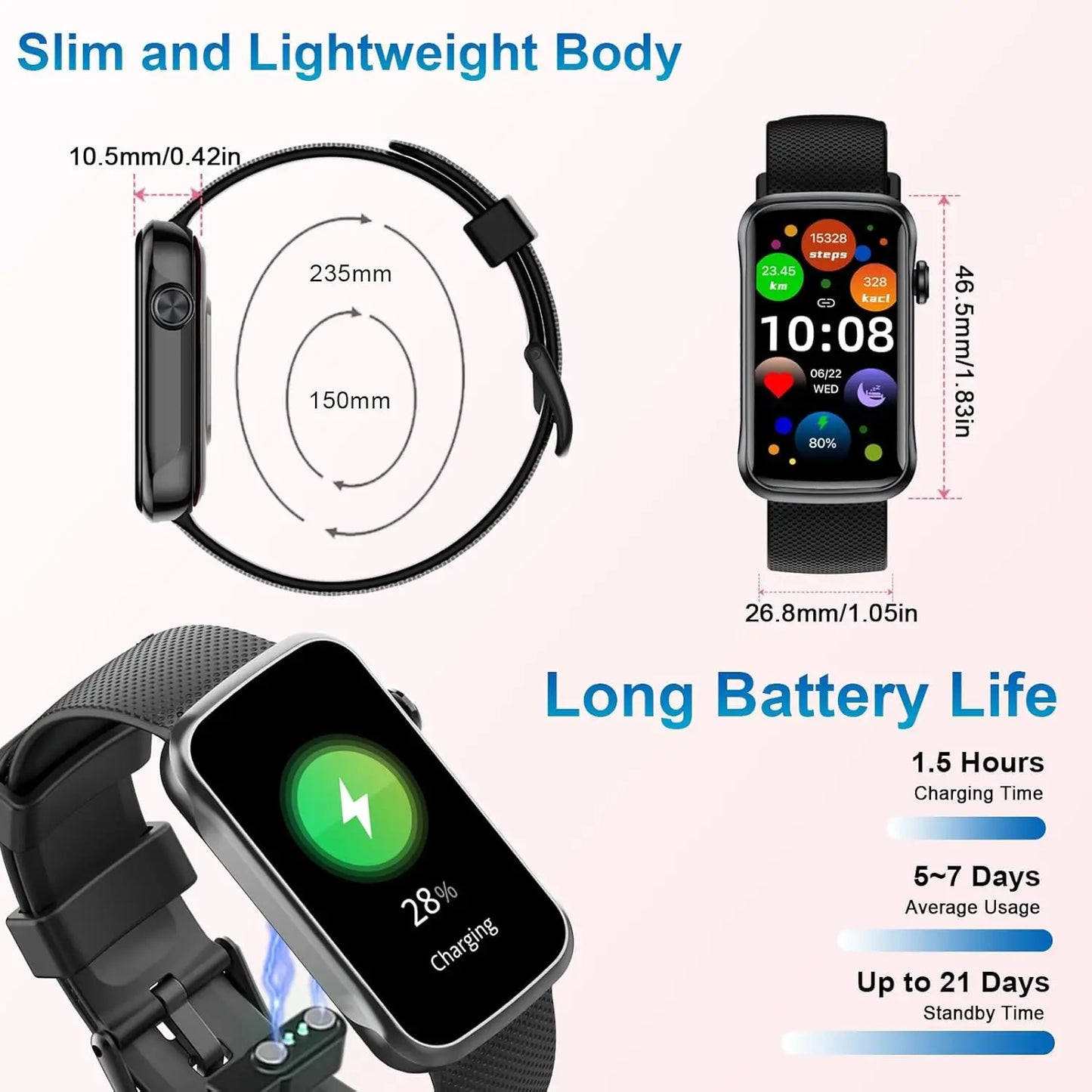 Multifunction Smart Watch Men Women Smartwatches Fitness Bracelet Sleep Monitor Waterproof T31 Smartwatch