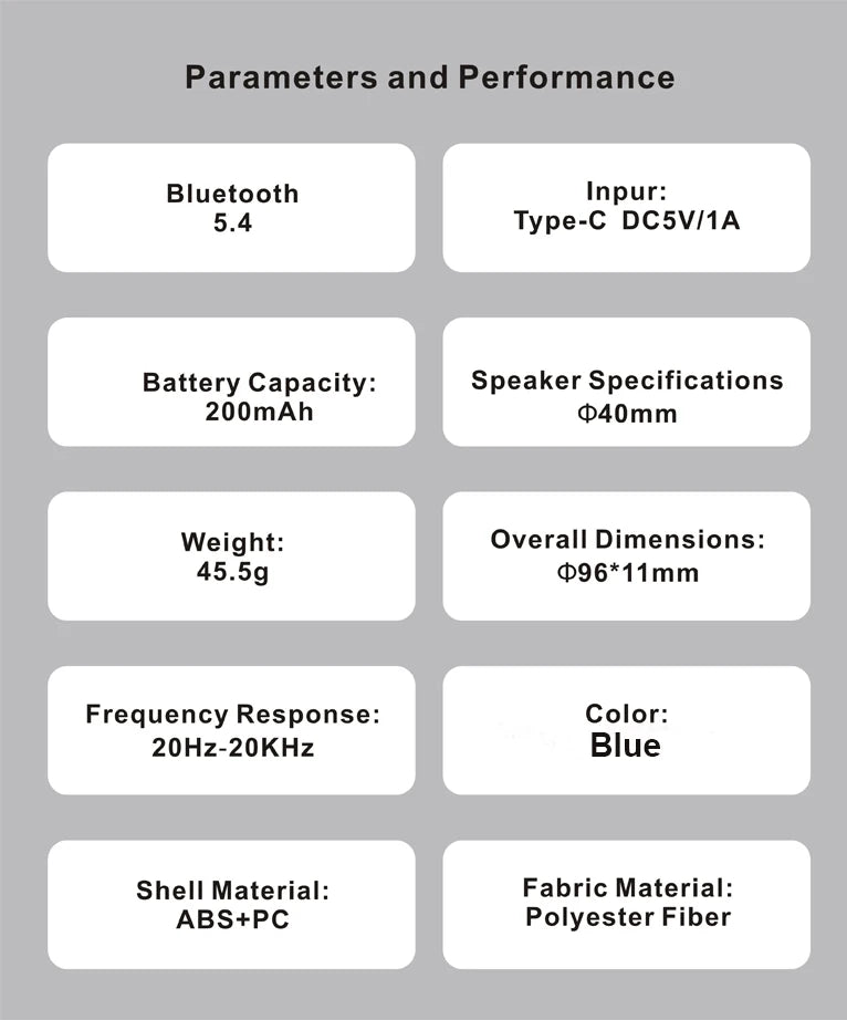 Underpillow music disc ultra-thin listening device sleep white noise pillow side mini Bluetooth speaker supports TF playback