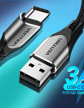 USB Type C Cable for Samsung Poco S21 3A Fast Charging USB C Charger Date Wire for Xiaomi Redmi Note 8 Type-C Cabo Cable