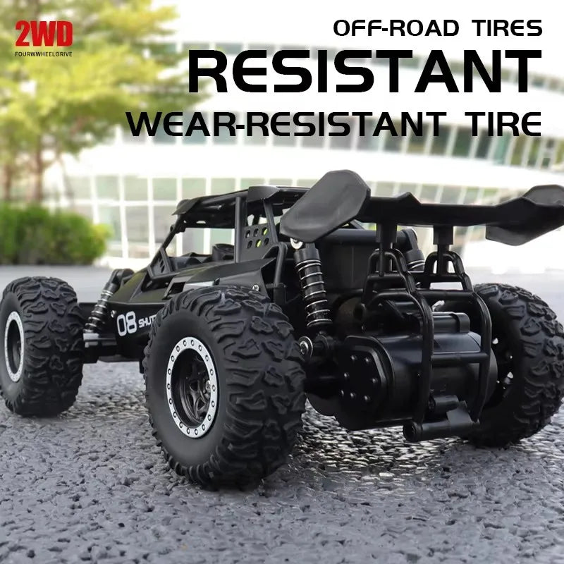 Remote Control Car RC Drift Racing 1:16 Vehicle Off Road Alloy 2.4G Radio High-Speed Trucks With LED Light Climbing Gift Toy