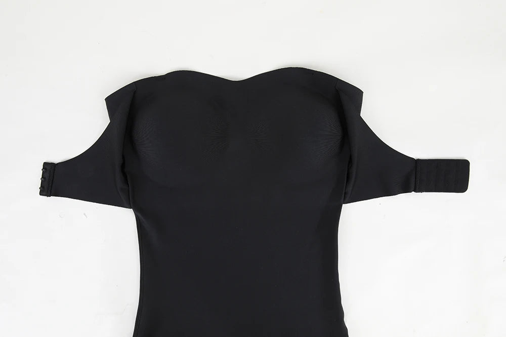 Strapless Thong Bodysuit for Women – Plus Size Tummy Control Shapewear