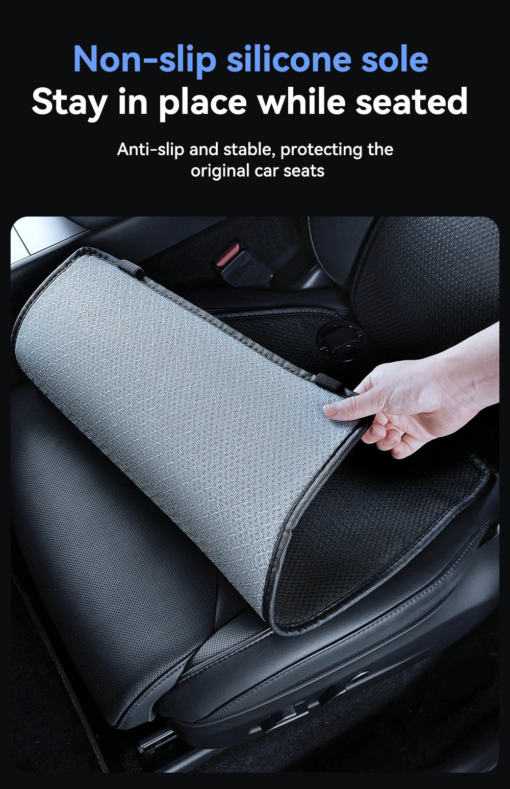 Tesla Model YL Juniper Ice Silk Seat Covers 11 Piece Set Breathable Four Season Seat Cushion Protector 6 Seat