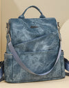 Leather Backpacks Casual Knapsack Large Capacity Packs School Backpack For College Students Travel Bags