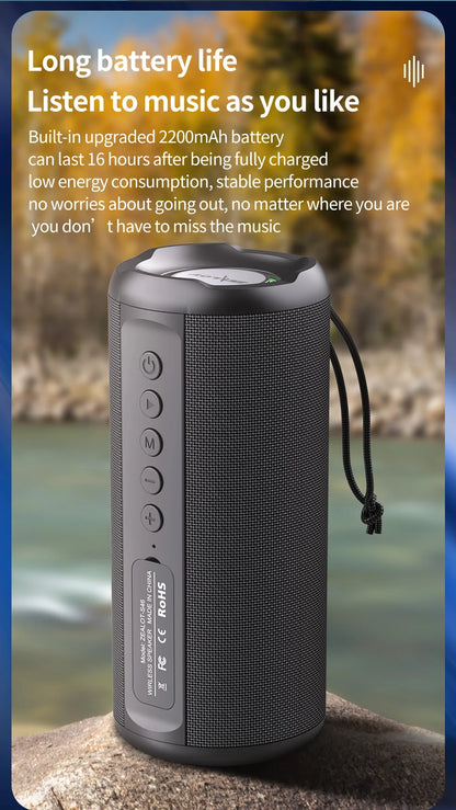 Portable Bluetooth Speaker IPX4 Waterproof 6 hours 10w super loud sound Wireless Speaker for phone TF card