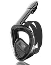 Kids Full Face Snorkel Mask Diving Mask With Detachable Camera Mount Wide View Anti-Fog Anti-Leak Snorkeling Swimming for Child