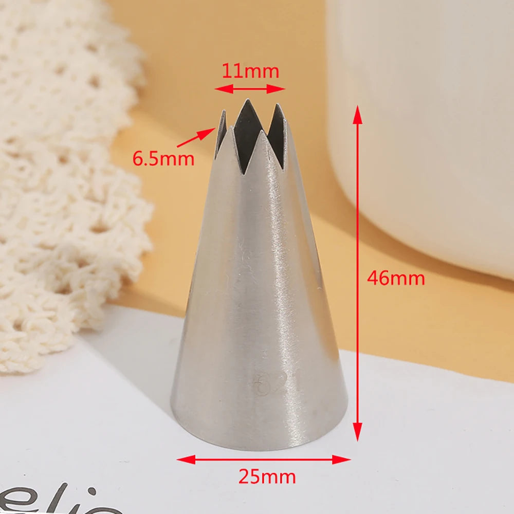 Open Star Pastry Tip 2B Piping Tip Nozzle Cream Cake Decorating Tips Writing Tube Icing Nozzle Baking & Pastry Tools Baking Tool