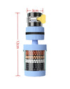 6-layers Water Filter Tap Purifier 360° Rotation Universal Faucet Aerator Splash Nozzle Mixer Bubbler Kitchen Bathroom Faucet
