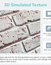 Faux Brick Wall Panel Peel and Stick 3D Tile Sticker Self-Adhesive Kitchen Tile Backsplash Bathroom Wall Sticker Waterproof