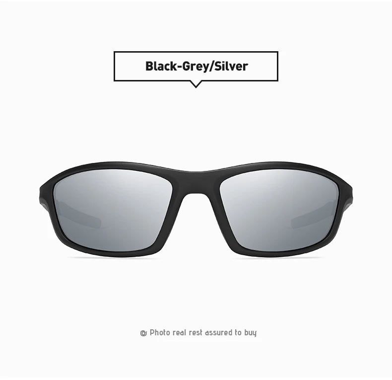 TR90 Polarized Outdoor Sports Sunglasses UV400 Mirror Anti-Glare Driving Glasses for Men Women