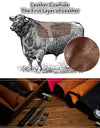 Spring Genuine Leather Hat Cap Cowhide Beret Warm  Cotton Men Padding Brand Brown/Black Duck Hat