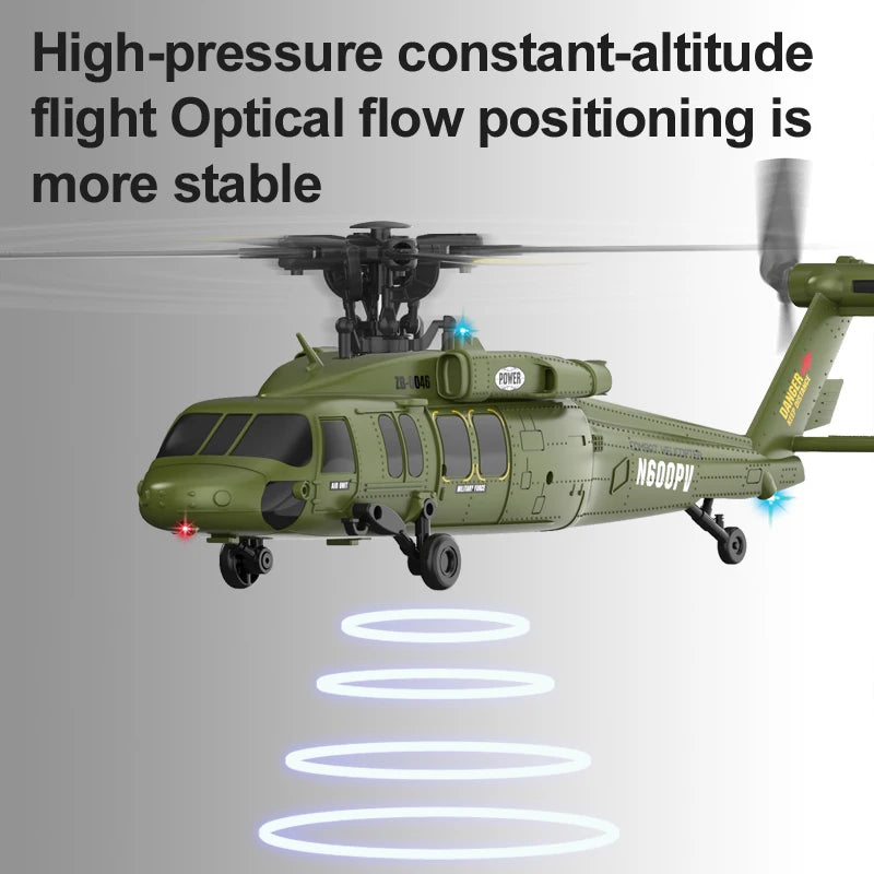Remote Control Black Hawk Helicopter With Optical Flow Positioning