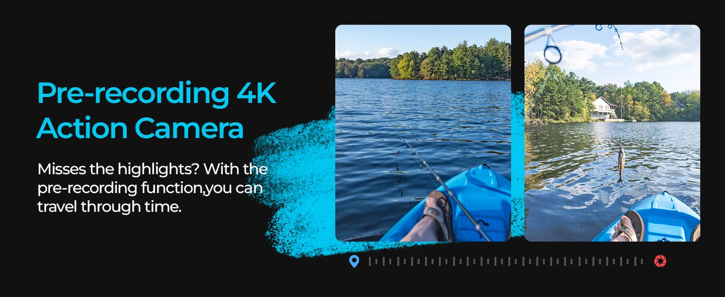 4K WiFi Sports Action Camera Waterproof Helmet Cam with Remote Control