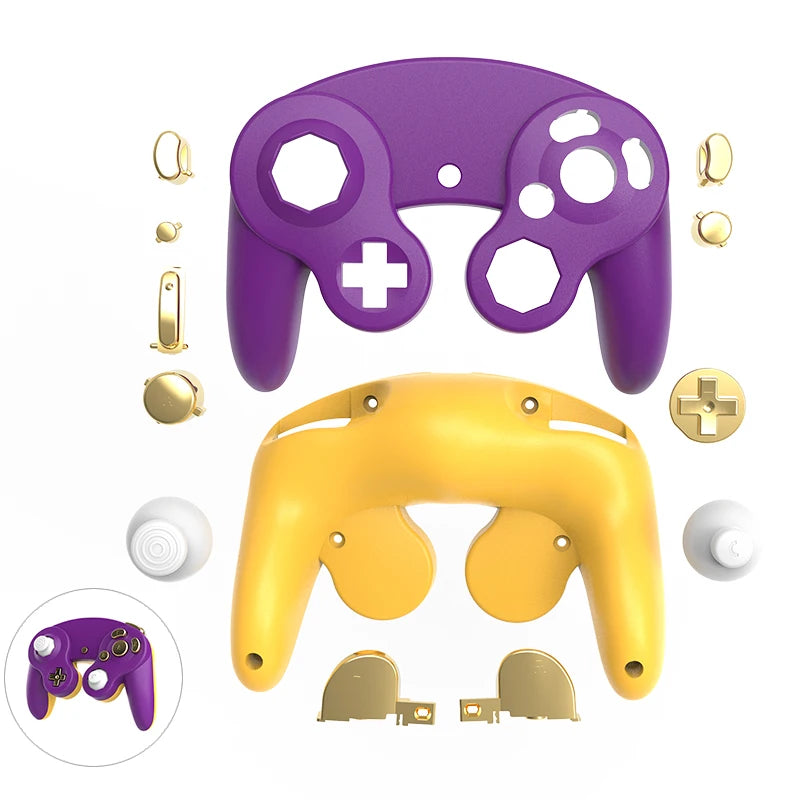 Replacement Shell & Buttons for GameCube Controller – Custom DIY Housing Case, Multiple Colors