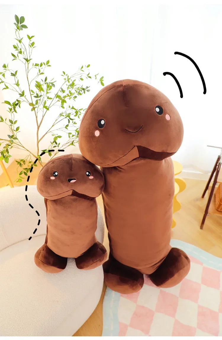105cm Big Size Trick Penis Plush Kawaii Soft Simulation Dick Plushie Real-life Penis Pillow Sexy Hugging Pillow Girlfriend Gifts