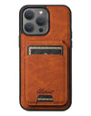 Leather for Magsafe Case for iPhone 16 15 Pro Max 16e 14 Plus 16Plus Bracket Magnetic Back Cover with Card Holder