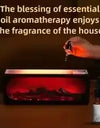 Simulated fireplace charcoal fire humidifier with Bluetooth stereo multifunctional aromatherapy silent fog air humidifier home