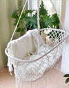 Nordic Style Newborn Indoor and Outdoor Cotton Rope Hammock Hanging Chair Swing Baby Cradle Baby Bed Rocking Chair