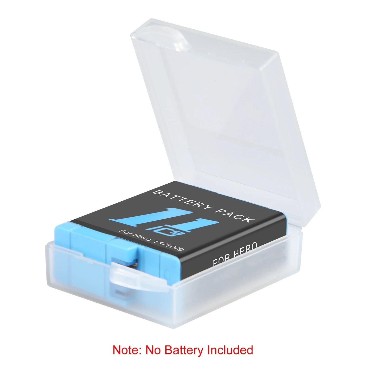 Plastic Transparent Battery Storage Box for GoPro AHDBT-901/BT-801/BT-501/BT-401/BT-301 Battery