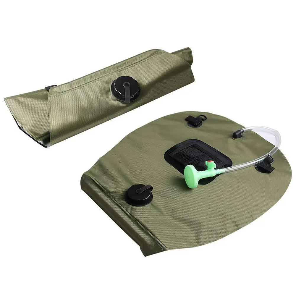 20L Portable Solar Heated Camping Shower Bag with Shower Head