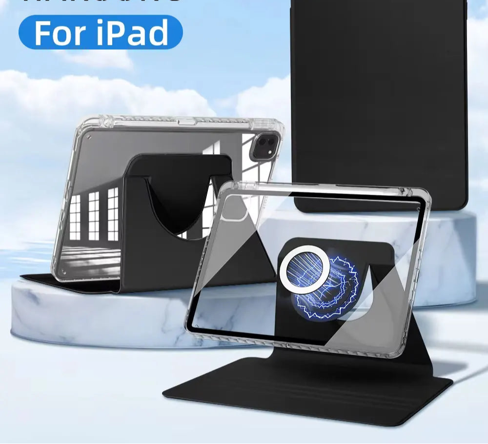 For ipad Case for Air 11 13 2024 M2 Pro 11 13 M4 Pro 11 12.9 for 10th Gen 10.2 7/8/9th 9.7in Mini 6 Tablet Magnetic Detachable