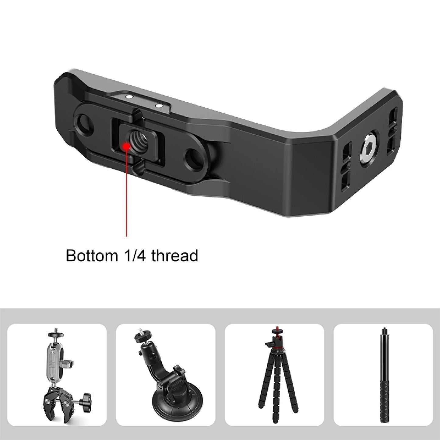 Quick Release Metal L Bracket for Insta360 X4 X5 and X6 Cameras