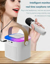 Y1 Wireless Dual Microphones Karaoke Machine KTV DSP System Bluetooth 5.3 PA Speaker HIFI Stereo Surround RGB Colorful LED Light