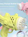 Electric Bubble Maker Machine Gun Bazooka Party Flashing Light Auto Blower Soap Ball Water for Children Kid Outdoor Bubbl Toys