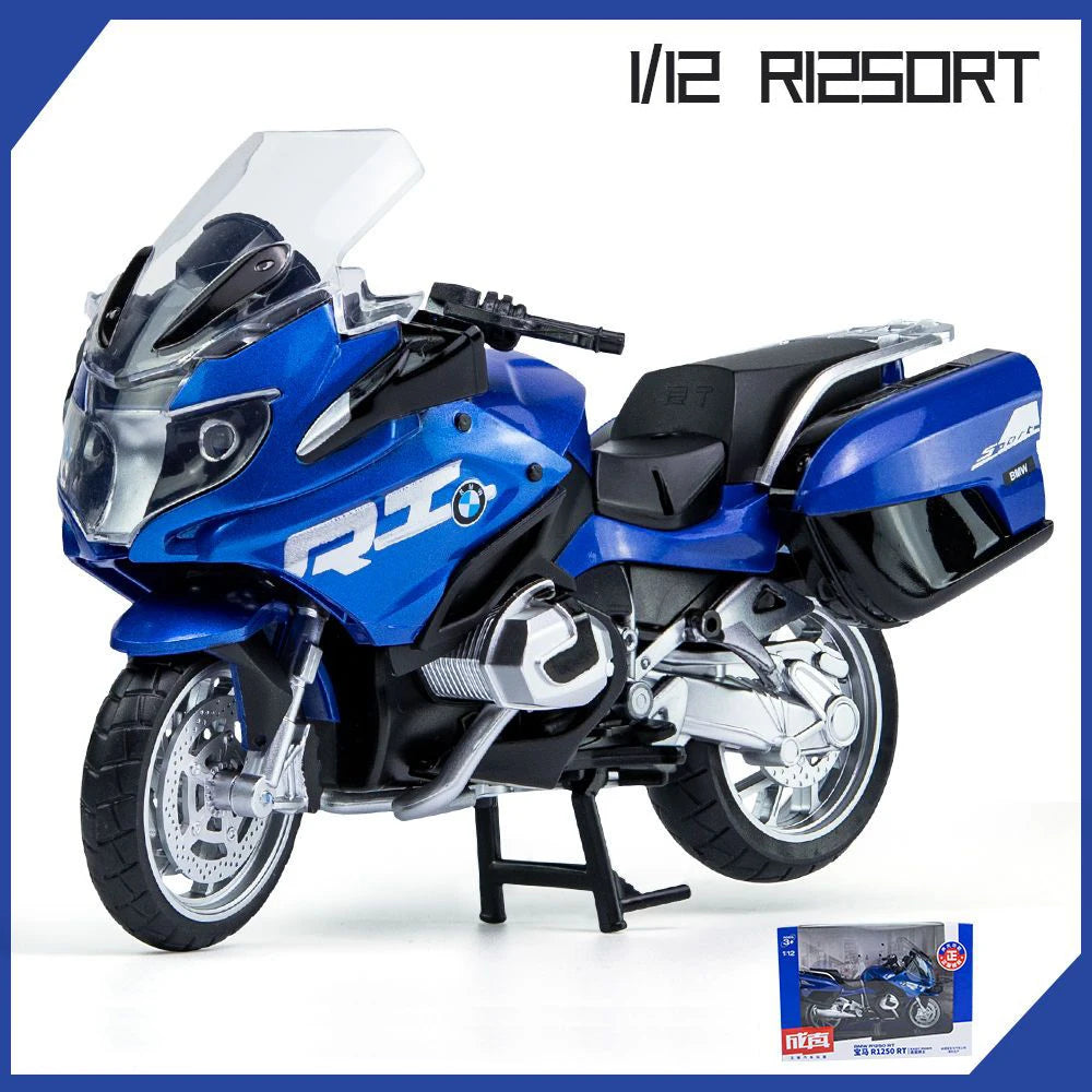1:12 BMW R1250RT-P Police Diecast Motorcycle Model Toy Replica With Sound & Light birthday gift christmas gift Collection bike