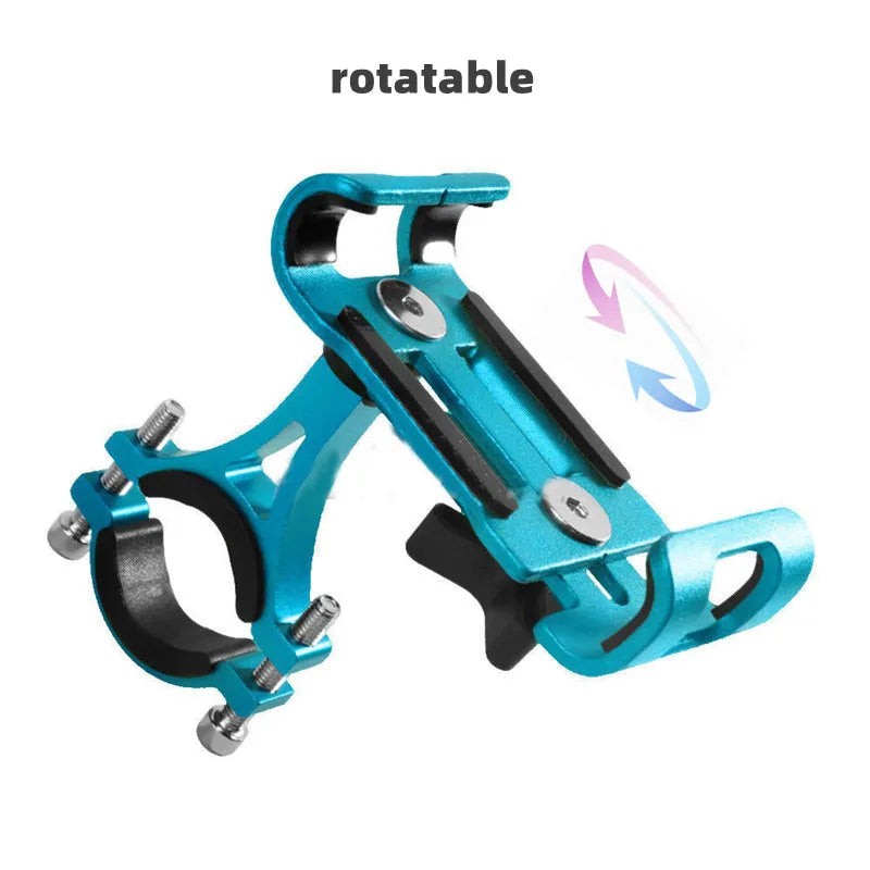 360° Rotate Metal Motorcycle Bike Phone Holder Anti-slip Bracket GPS Navigation Clip Universal Bicycle Stand for All Smartphones