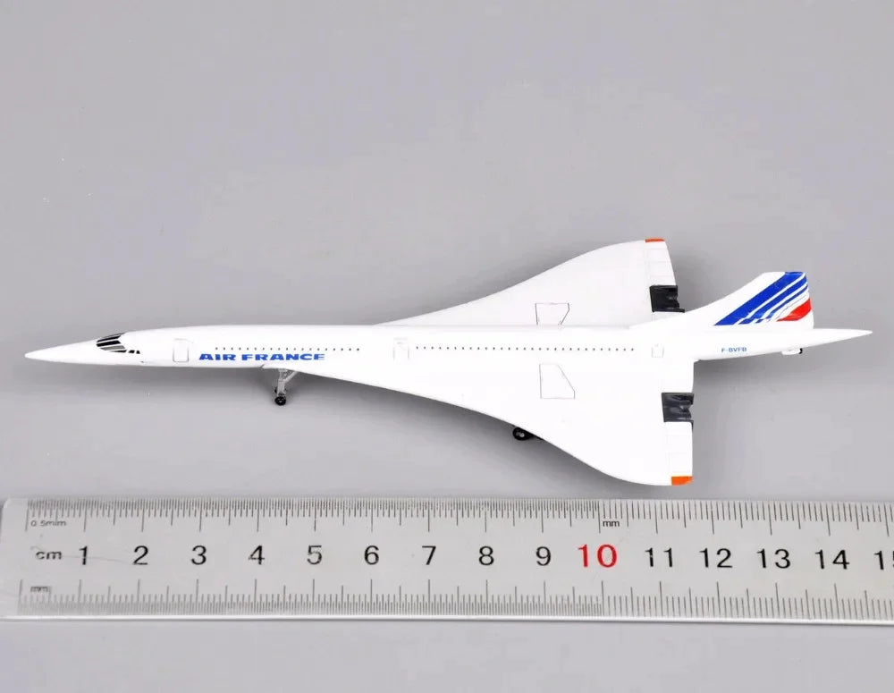 1:400 France 1976–2003 White Diecast Aircraft Model