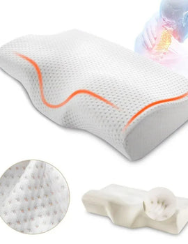 1 pc Memory Foam Bed Orthopedic Pillow Neck Protection Slow Rebound Memory Pillow Butterfly Shaped Health Cervical Neck
