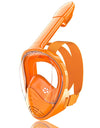 Kids Full Face Snorkel Mask Diving Mask With Detachable Camera Mount Wide View Anti-Fog Anti-Leak Snorkeling Swimming for Child
