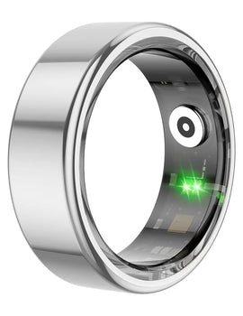 R02 Smart Ring Military Grade Titanium Steel Shell Health Monitoring IP68 & 3ATM Waterproof Multi-sport Modes