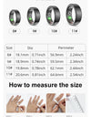 R02 Smart Ring Military Grade Titanium Steel Shell Health Monitoring IP68 & 5ATM Waterproof Multi-sport Modes