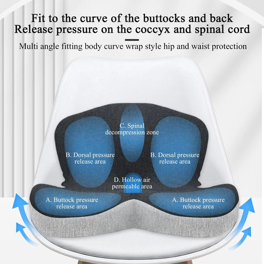 Memory Foam Lumbar Support Cushion for Car Office and Home Chair