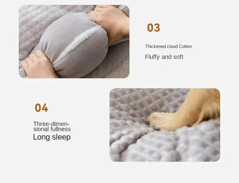 Corduroy Winter Pet Bed Sofa Blanket for Dogs and Cats