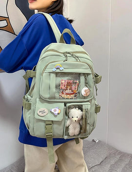 Large Capacity Children's Teen School Bag Four-piece Bag, Handbag Student Backpack