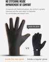 3M Winter Cycling Skiing Waterproof Gloves Black Warm Touchscreen Motorcycle Gloves Men Outdoor Scooter Riding Bike Gloves