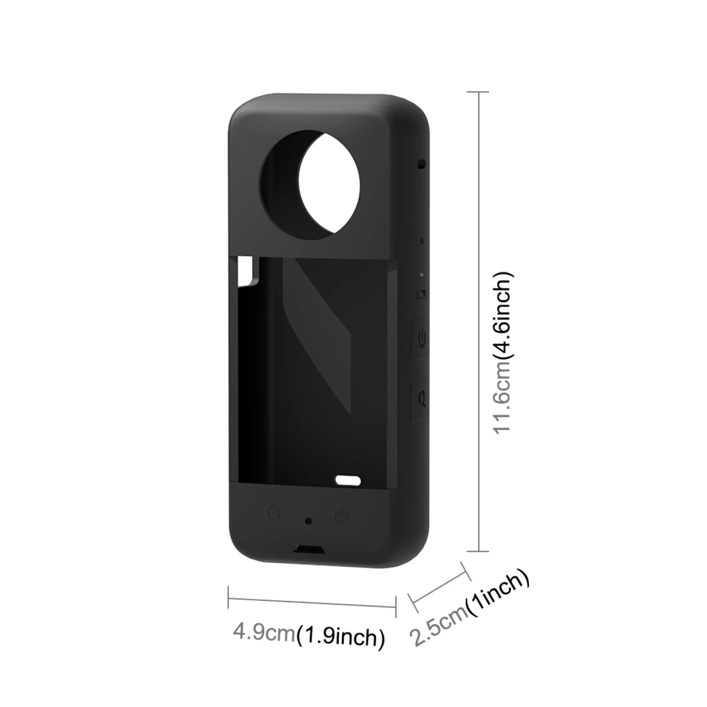 For Insta360 One X3 PULUZ Silicone Protective Case with Lens Cover For Insta360 One X3 Sports Action Camera Case Cover