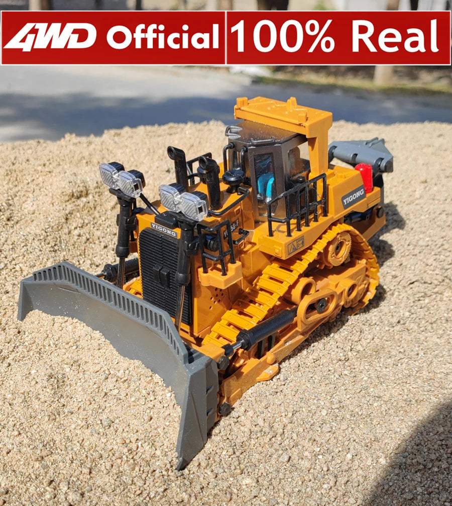 Remote Control Excavator 4x4 Alloy Dump Truck Bulldozer Radio Model RC Car Construction Vehicle Toy  Gifts