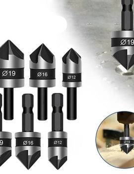 Countersink Drill Bit 3Pcs,Chamfer 90°,Suitable for Wood/Plastic/Aluminum Alloy,Woodworking Tools Countersink