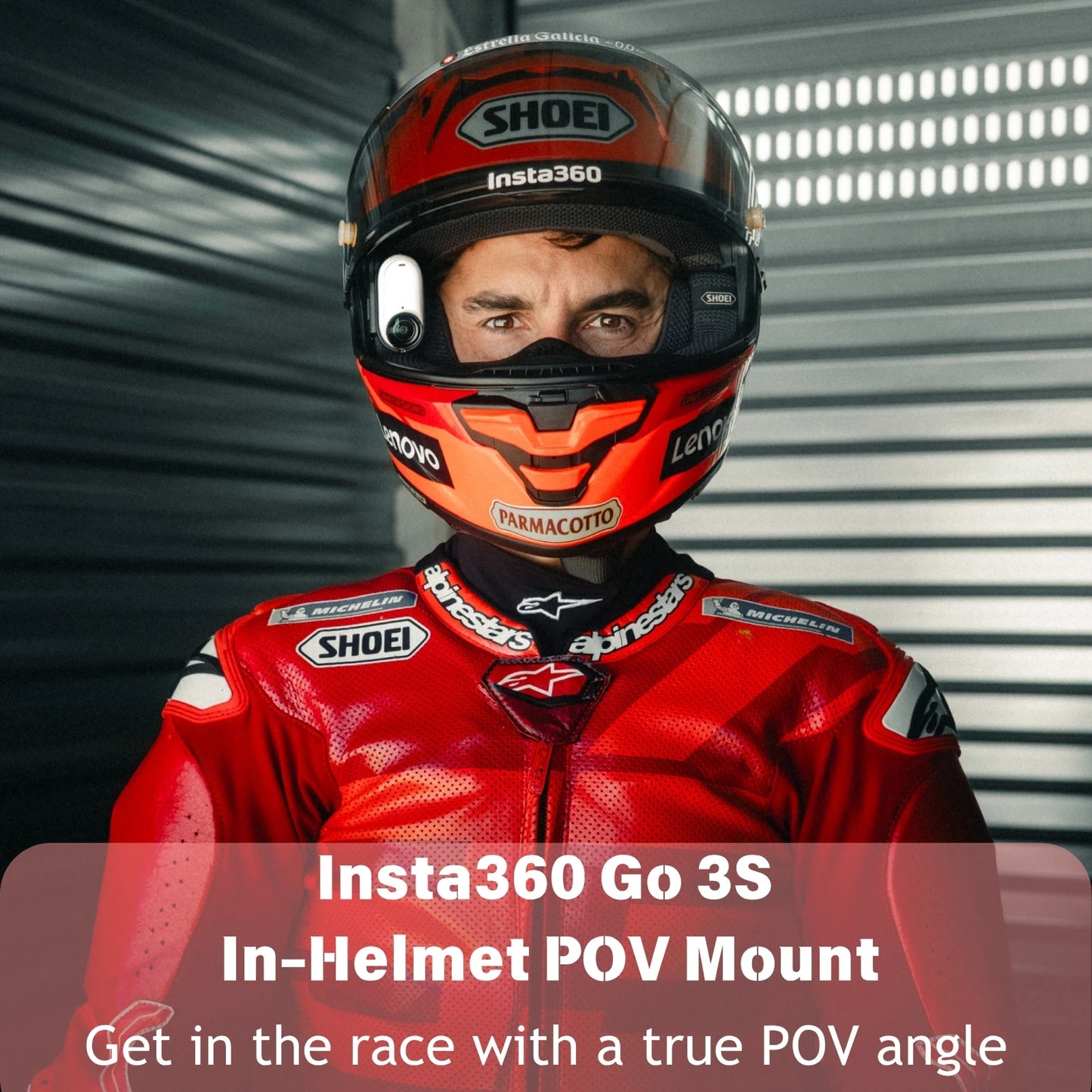 Helmet POV Mount Clip for Insta360 GO 3 and GO 3S Motorcycle Helmet Camera Holder