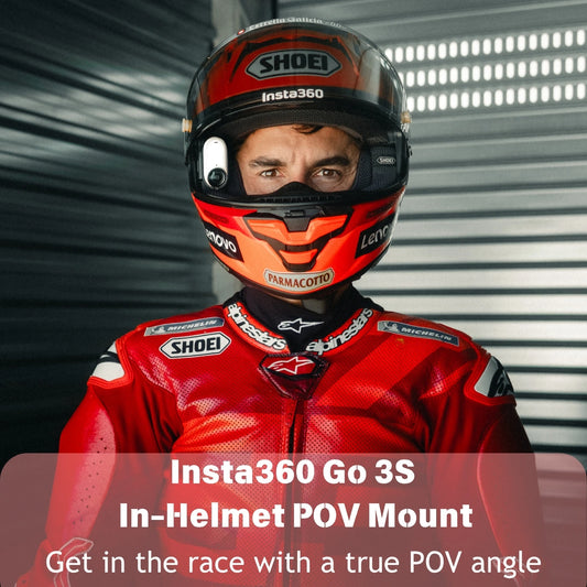 Helmet POV Mount Clip for Insta360 GO 3 and GO 3S Motorcycle Helmet Camera Holder