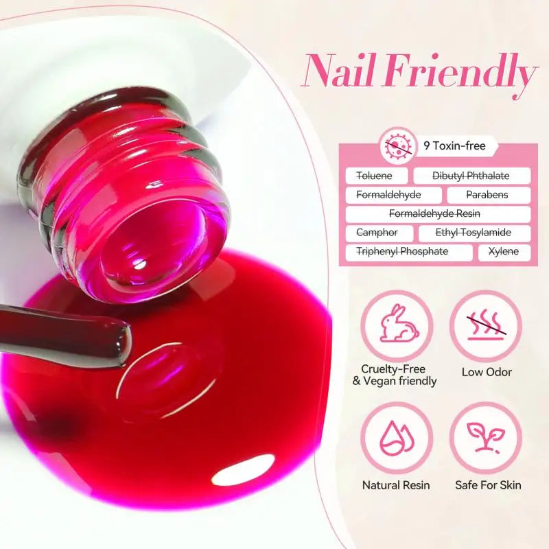 7ml 6Pcs Soda Ice Jelly Gel Nail Polish Set Gorgeous Color Full Coverage Semi Permanent Varnish Soak Off UV Gel
