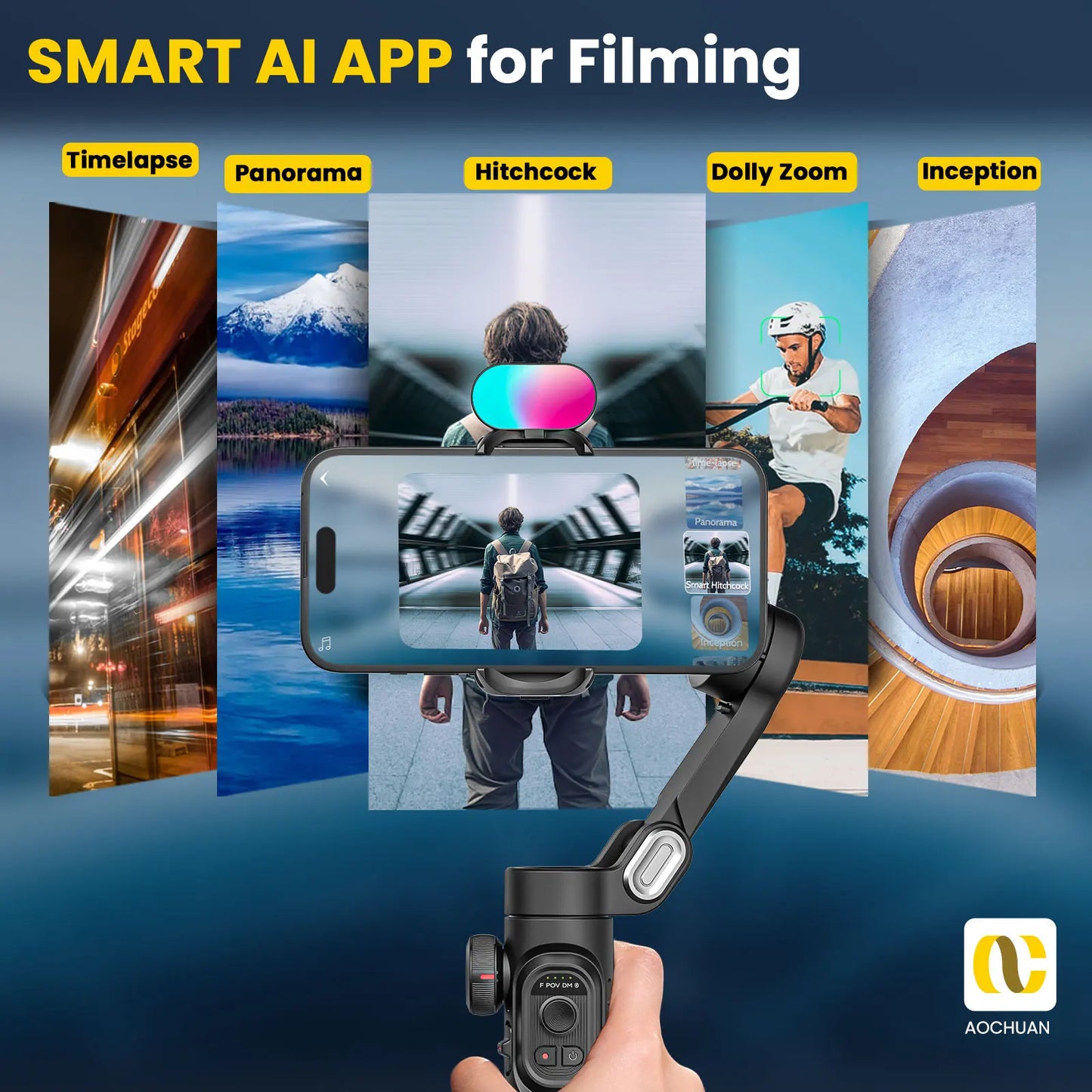 Smart XE Combo1 3 Axis handheld Gimbal Stabilizer For iPhone and Android Smartphone Stabilizer With Extension Rod