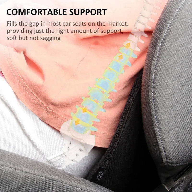 2 in1 Multifunctional Cushion Universal Memory Car Lumbar Pillow Support Driver Back Pain Relief Increased Height Buttocks Pad