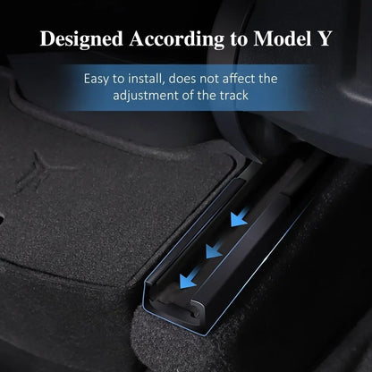 For Tesla Model 3 Model Y Rear Center Console Organizer Tray Flocking For Tesla Model3 Storage Box ModelY Case Accessories