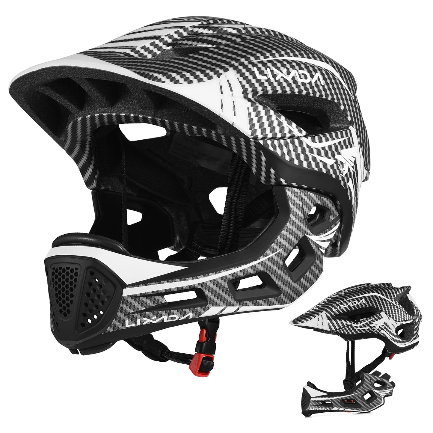 Detachable Full Face Bike Helmet For Cycling And Skating